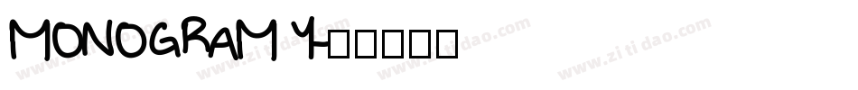 MONOGRAM Y字体转换
